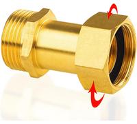 Réduction G1/2"" à G1"" en laiton,2 pièces Rallonge de réduction G1/2"" extérieur(Ø20,3mm) x G1"" intérieur(Ø30,5mm),Mamelon à manchon réduit F/M avec joint en caoutchouc