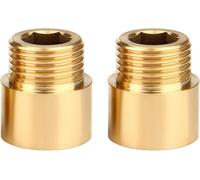 Réduction G1/2"" à G1"" en laiton,2 pièces Rallonge de réduction G1/2"" extérieur(Ø20,3mm) x G1"" intérieur(Ø30,5mm),Mamelon à manchon réduit F/M avec joint en caoutchouc