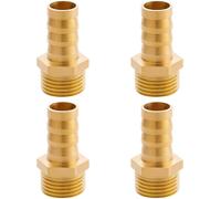 Réduction G1/2"" à G1"" en laiton,2 pièces Rallonge de réduction G1/2"" extérieur(Ø20,3mm) x G1"" intérieur(Ø30,5mm),Mamelon à manchon réduit F/M avec joint en caoutchouc