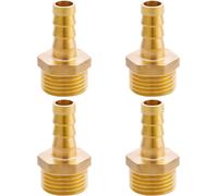 Réduction G1/2"" à G1"" en laiton,2 pièces Rallonge de réduction G1/2"" extérieur(Ø20,3mm) x G1"" intérieur(Ø30,5mm),Mamelon à manchon réduit F/M avec joint en caoutchouc