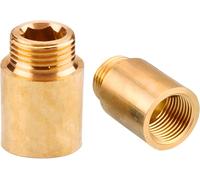 Réduction G1/2"" à G1"" en laiton,2 pièces Rallonge de réduction G1/2"" extérieur(Ø20,3mm) x G1"" intérieur(Ø30,5mm),Mamelon à manchon réduit F/M avec joint en caoutchouc