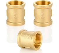 Réduction G1/2"" à G1"" en laiton,2 pièces Rallonge de réduction G1/2"" extérieur(Ø20,3mm) x G1"" intérieur(Ø30,5mm),Mamelon à manchon réduit F/M avec joint en caoutchouc