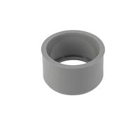 Réduction incorporée mâle 75 mm, femelle 63 mm.