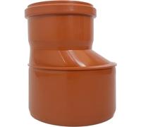 Réduction KG DN 160/110 PVC-U - Tuyau de transition - Connecteur - Réducteur - Réducteur de tuyau - Avec joint - Pour systèmes de drainage externes - Joint en caoutchouc - Eaux usées - Système de