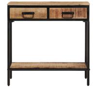 Réduction - Meuble console - Table d'appoint Design élégant - 70x35x70 cm - bois de manguier massif brut @FR706089