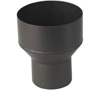 Réduction noir mat Ø180 mm x Ø80 mm - Raccord conduit / plomberie