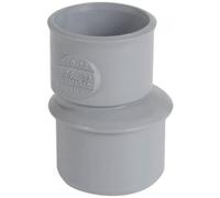 Nicoll Réduction extérieure excentrée MF PVC pour tube d'évacuation gris Ø 80/75 mm