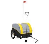 Réduction - Remorque de vélo Chariot de vélo en jogger / poussette - noir et jaune 45 kg fer @FR376957