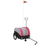 Réduction - Remorque de vélo Chariot de vélo en jogger / poussette - noir et rouge 30 kg fer @FR158840