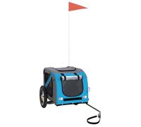 Réduction - Remorque de vélo Chariot de vélo en jogger / poussette - pour animaux de compagnie bleu et gris @FR576421