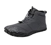 Réductions du Jour et des Femmes de Grande Taille Sport de Loisirs Chaussures de Coton Chaudes Antidérapant Bottes de Neige Hautes Épaissies en Peluche Épreuve de l'Eau Chaussures Tozzi d'Hiver, gris