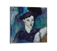 RedVos Poster The Jewish Woman par Amedeo Modigliani - Impression sur toile - Décoration d'intérieur - 60 x 60 cm