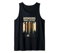 Redwoods Reach The Sky Chemise rétro California Forest Randonnée Débardeur