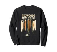 Redwoods Reach The Sky Chemise rétro California Forest Randonnée Sweatshirt