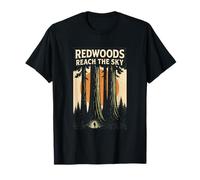 Redwoods Reach The Sky Chemise rétro California Forest Randonnée T-Shirt