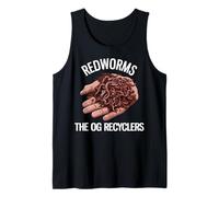 Redworms The OG Recyclers Funny Worm Farming Débardeur
