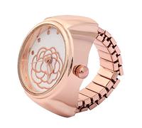Redxiao Montre Bague Femme, Montre à la Mode pour Dame, Montre à Anneau à Quartz Simple, Anniversaires Saint-Valentin pour la Plupart des Femmes Belles Filles