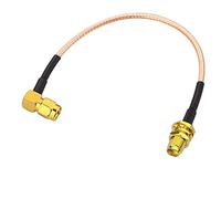 RedYutou Câble d'extension d'antenne WiFi SMA mâle à angle droit vers SMA femelle - Câble RG316 - 30 cm - Pour routeur WiFi, caméra de sécurité IP et moniteur Mini PCIE