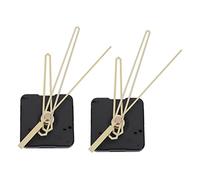 Reeatel Lot de 2 grands mécanismes d'horloge murale silencieux à quartz pour réparation de pièces d'horloge