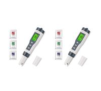 Reeatel Lot de 2 pH-mètres numériques pour eau, TDS/PH/Temp, testeur d'eau pour eau potable, piscine, hydroponie