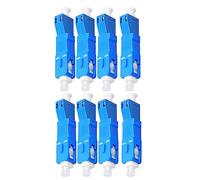 Reeatel Lot de 8 adaptateurs de fibre optique hybride monomode 9/125Um SC/UPC mâle vers LC/UPC pour compteur de puissance optique