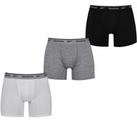 Reebok 3 Pack Performance Boxer Shorts Mens Noir/Blanc/Gris Petit Male