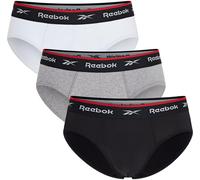 Reebok 3 Pack Mens Performance Briefs Noir/Blanc/Gris Très grand Male