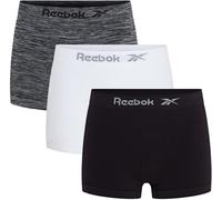 Reebok 3 Pack Mens Seamless Boxers Dale Noir/Blanc/Gris Grand Male