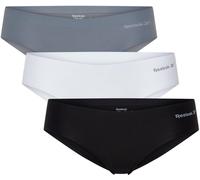 Reebok 3 Pack Womens Briefs Suki Noir/Blanc/Gris 12 (M) Female