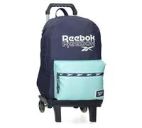 Reebok Andrew Sac à Dos Scolaire avec Chariot Portable 15,6 Pouces Bleu 31 x 44 x 15 cm Polyester 20,46 L by Joumma Bags, Bleu, Talla única, Sac à Dos Scolaire avec Chariot