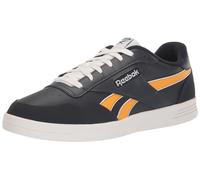 Reebok Baskets classiques en cuir pour femme - Chaussures de tennis noires ou blanches pour femme, pointure 38 à 45, Vector Navy/Chaussure Blanc/Collegiate Gold, 10 Women/8.5 Men