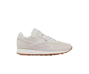 Reebok Baskets Classiques en Cuir pour Femme, Gris Doux, Craie, Caoutchouc, 40 EU