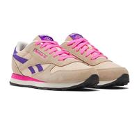 Reebok Baskets Classiques en Cuir pour garçon, Tapioca Atomicpink Solarpurple, 34 EU