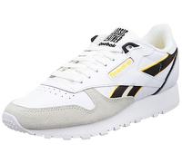Reebok Baskets Classiques en Cuir Unisexe, FTWR White Black Always Yellow, 36.5 EU