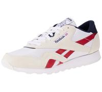Reebok Baskets Classiques en Nylon pour Homme, FTWR Blanc/Rouge Flash/Bleu Marine, 37