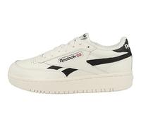 Reebok Baskets Club C doubles pour femme, Blanc crème et noir, 37 EU