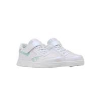 Reebok Baskets Court Advance pour Fille avec Dentelle élastique et Sangle supérieure, Ftwrwhite Glitchaqua Frostedberry, 28 EU