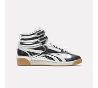 Reebok - Baskets Freestyle Hi pour femme, Silver Metallic / Chalk / Gum, Taille: 37