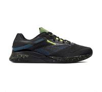 Reebok Mixte Nano X4 Sneaker, Black/Escape Blue/Digital Lime, 45 EU