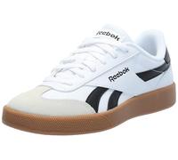 Reebok Baskets Smash Edge en daim unisexe pour adulte, Blanc/noir/chewing gum, 11 Women/9.5 Men