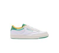 Reebok Baskets Unisexes Club C 85, Blanches, Vertes, Craie, 41 EU, Chalk White Upgradegreen, 41 EU