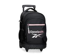 Reebok Beverly Sac à dos compact 2 roues Noir 32x43x21 cm Polyester 28,9L, Noir, Talla única, Sac à dos compact 2 roues