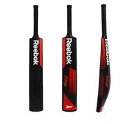 REEBOK Blaze Batte de cricket en plastique (86,4 x 11,4 cm) pour tous les groupes d'âge, batte de cricket en PVC/plastique de couleur rouge pour 15 ans et plus