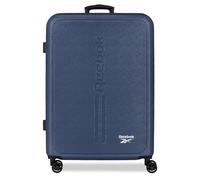 Reebok Boston Medium Marine Valise 46x65x25 cm Rigide ABS Serrure à Combinaison Intégrée 56L 4kg 4 Doubles Roues par Joumma Bags