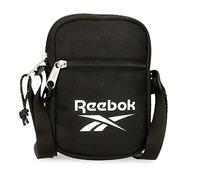 Reebok Boston Petit Sac à Bandoulière Noir 12x17x2,5 cms Polyester