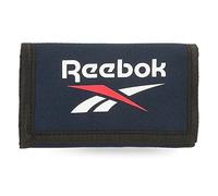 Reebok Boston Portefeuille avec Porte-Monnaie Bleu 13x8x2,5 cms Polyester