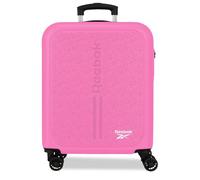Reebok Boston Valise Cabine Rose 40x55x20 cm Rigide ABS Serrure à Combinaison Intégrée 37L 2.6kg 4 Doubles Roues Bagage à Main