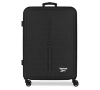 Reebok Boston Valise Moyenne Noir 46x65x25 cm Rigide ABS Serrure à Combinaison Intégrée 56L 4kg 4 Doubles Roues par Joumma Bags