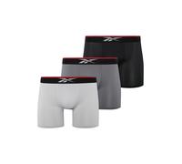 Reebok Boxers 'GLYNN' gris / gris clair / rouge / noir, Taille XL