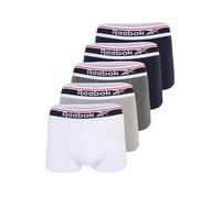 Reebok Boxers 'JAY' bleu marine / bleu foncé / gris chiné / blanc, Taille S
